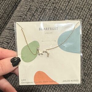 Leo Zodiac Necklace - Gold - bearfeuit jewelry